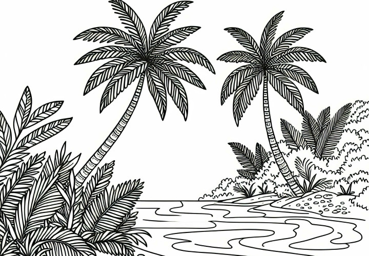 Kokospalme Malvorlage Kostenlos – Hochwertiges Ausmalbild Kokospalme Malvorlage Kostenlos – Hochwertiges Ausmalbild