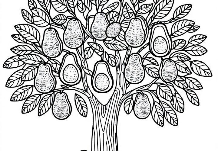 Avocadobaum Malvorlage Kostenlos Avocadobaum Malvorlage Kostenlos