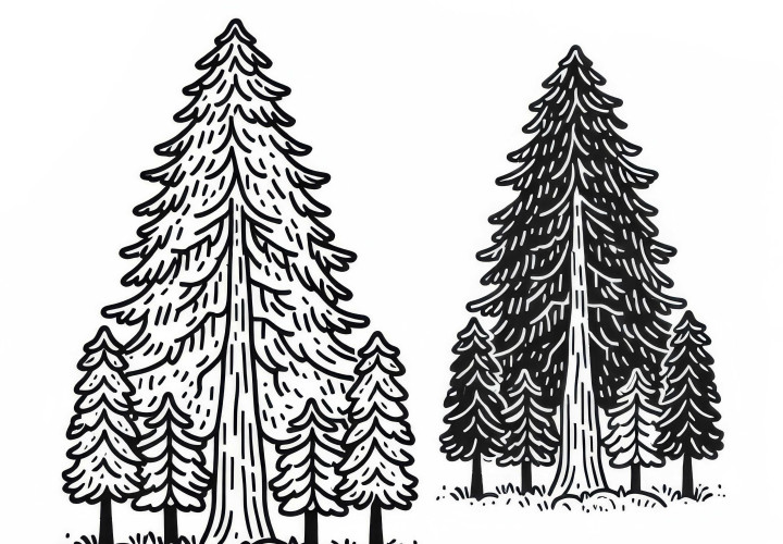 Giant Tree Coloring Page Free