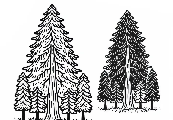 Giant Tree Coloring Page Free