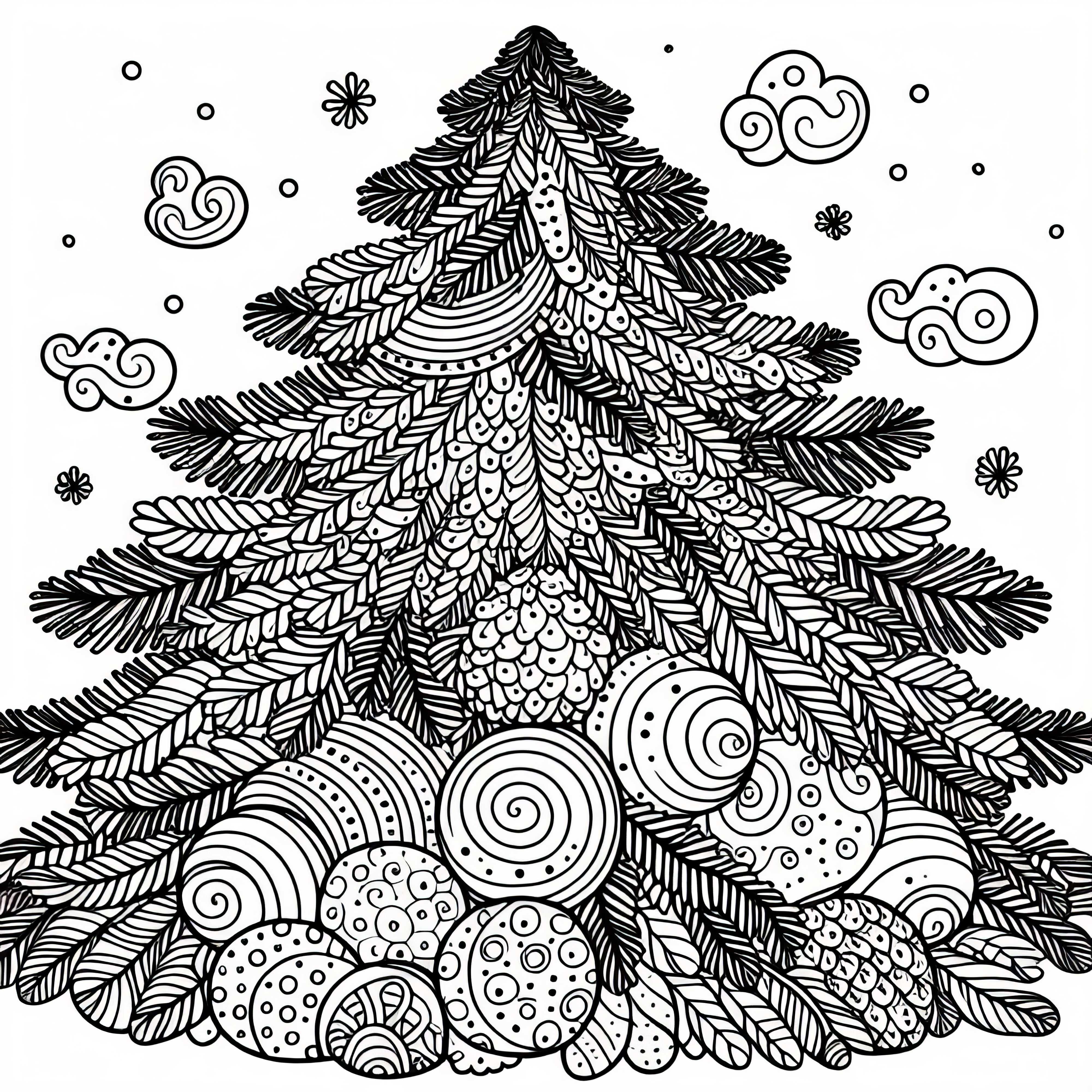 Coloriage d'un cèdre de l'Atlas – Motif gratuit à colorier Dessin de coloriage d'un cèdre bleu - Motif gratuit à colorier