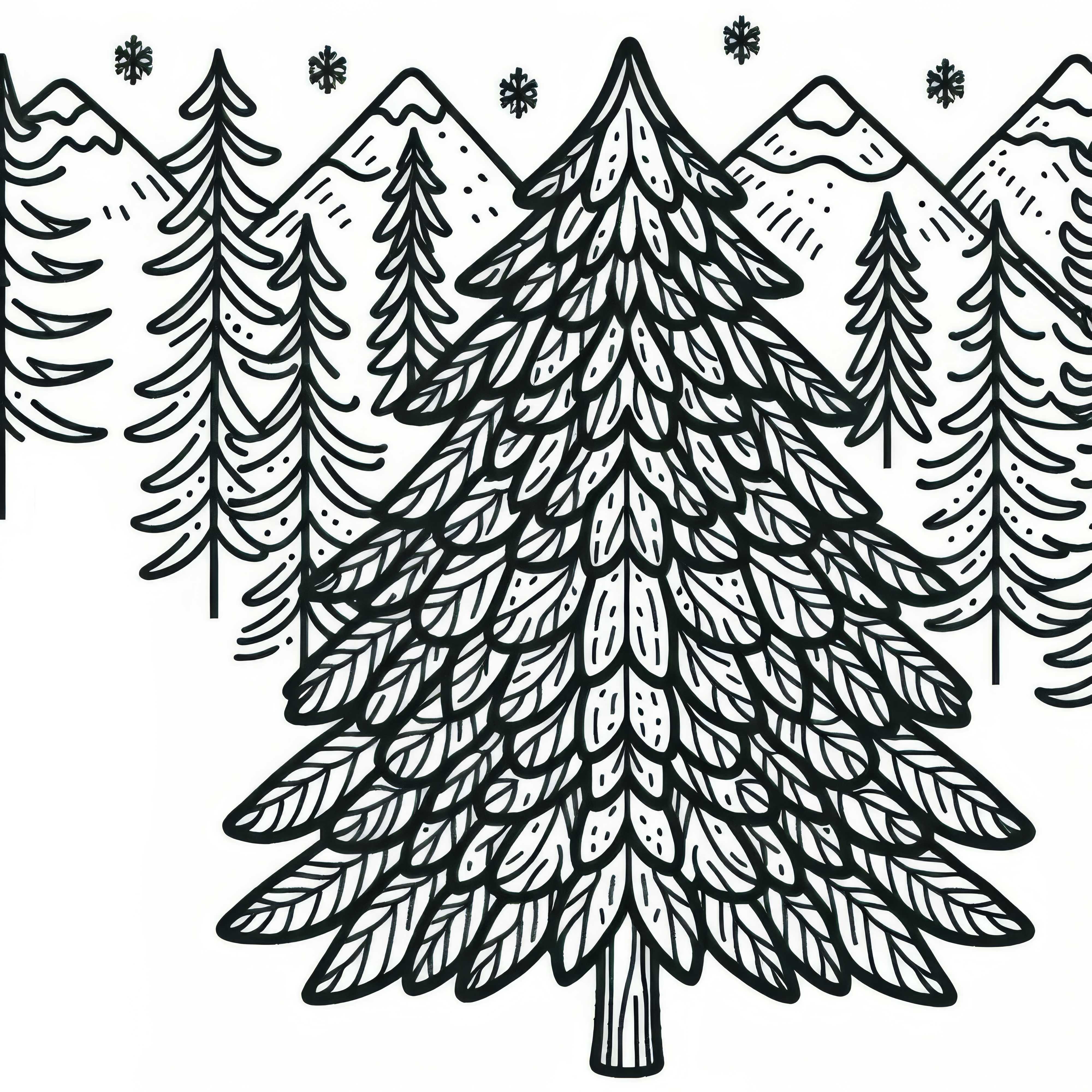 Sitka jelka barvna predloga brezplačno Brezplačna barvna predloga za Sitka smreko