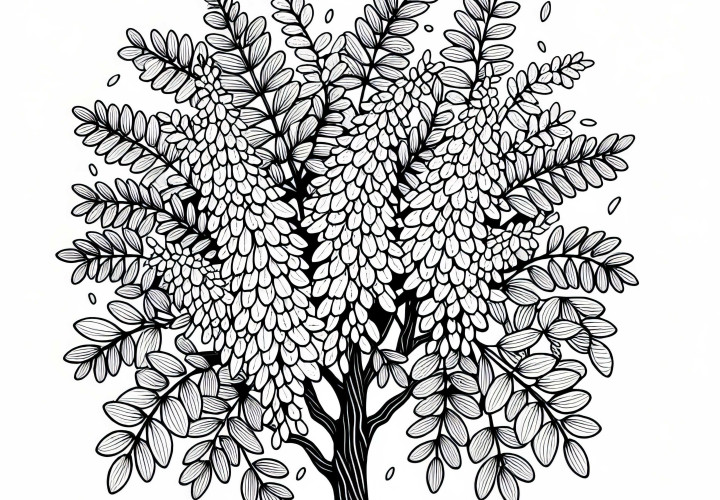Téléchargez gratuitement un modèle de coloriage Gleditsch
