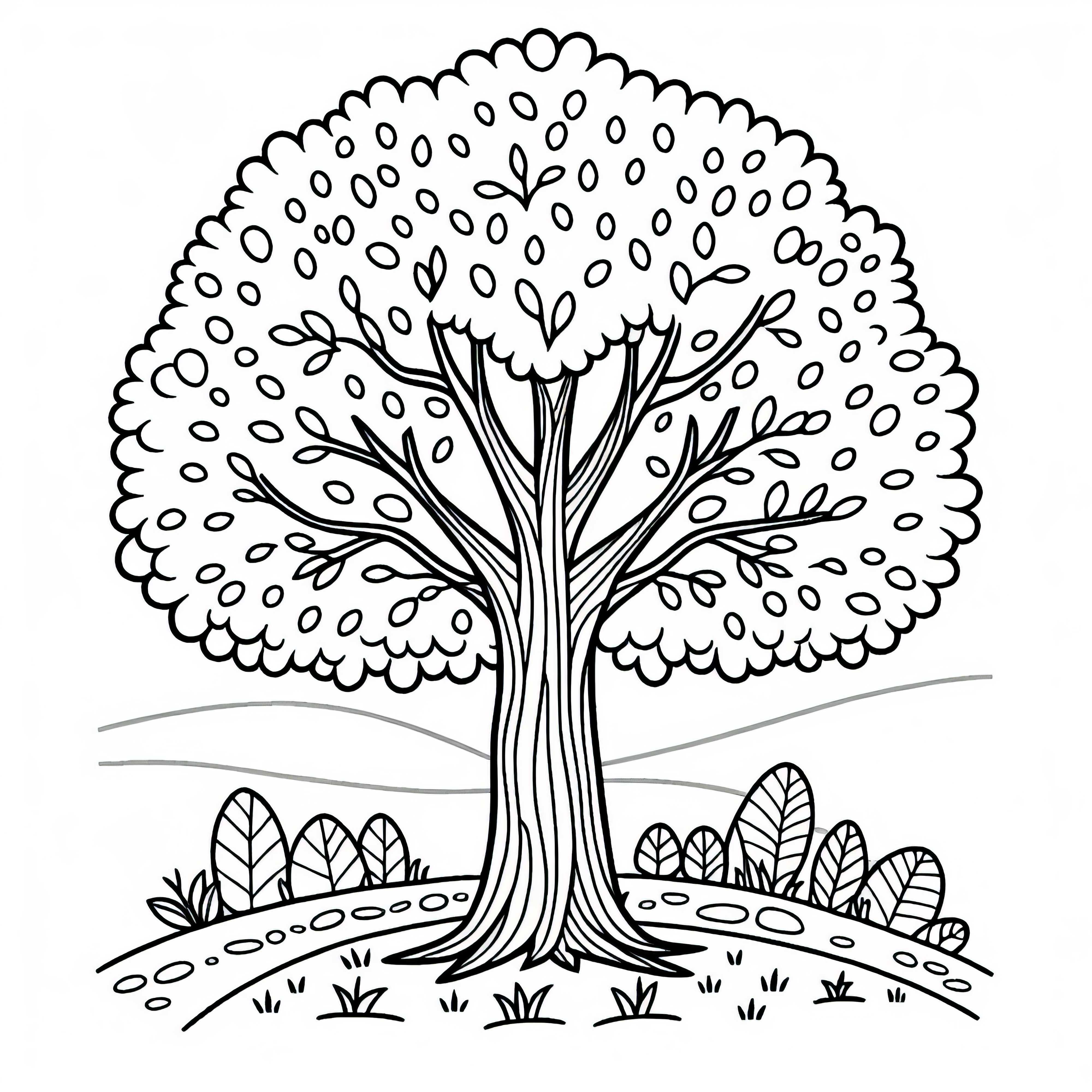 Téléchargement gratuit et coloriage de gabarits de platane