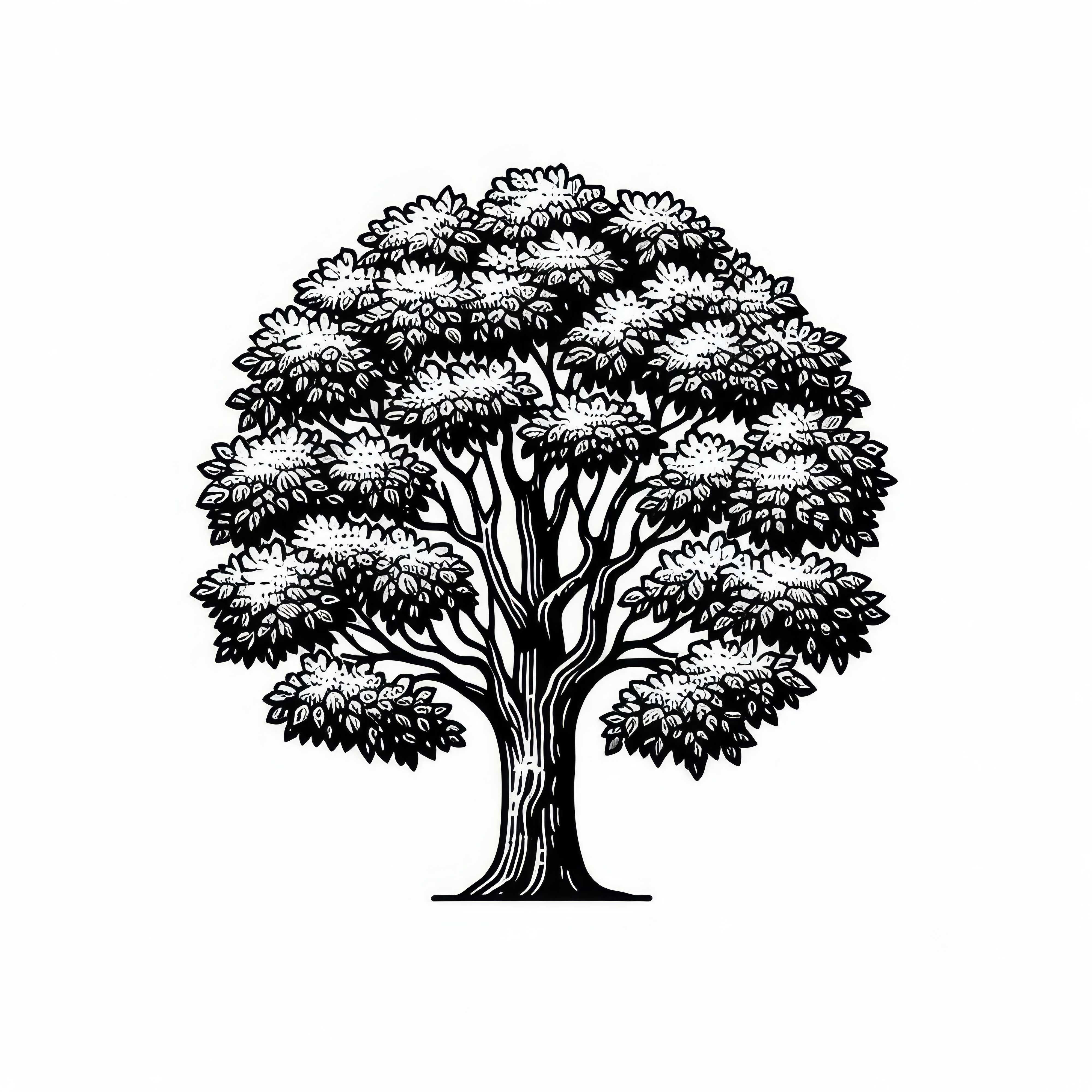 Feuille d'arbre à feuilles caduques à colorier gratuitement