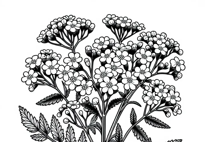 Eisenkraut Malvorlage Gratis zum Herunterladen