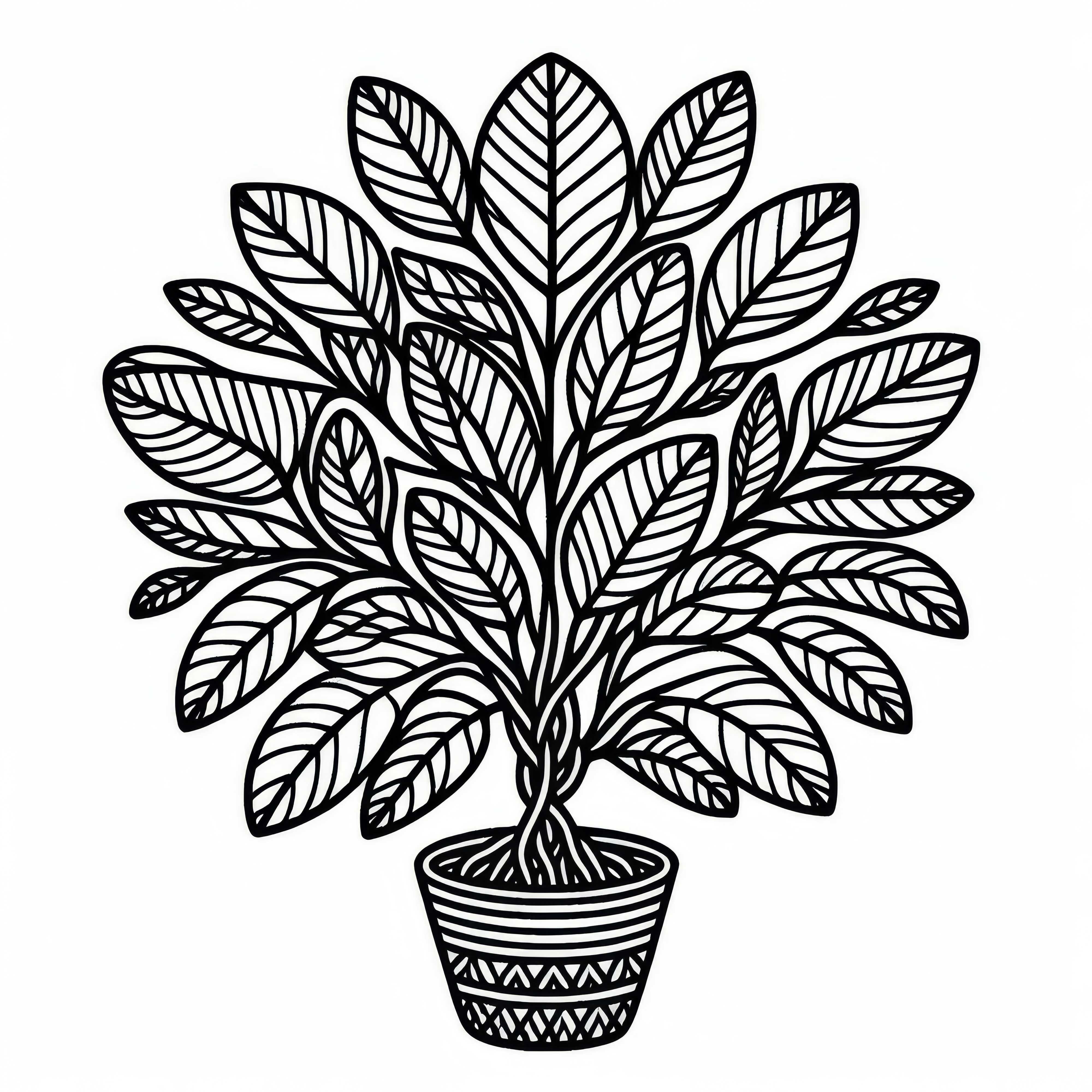 Download Ficus coloring page for free