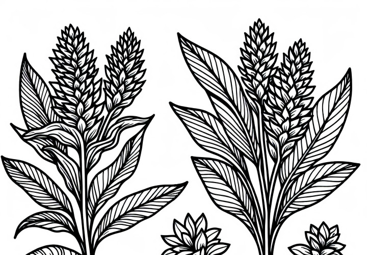 生姜の塗り絵 無料ダウンロード