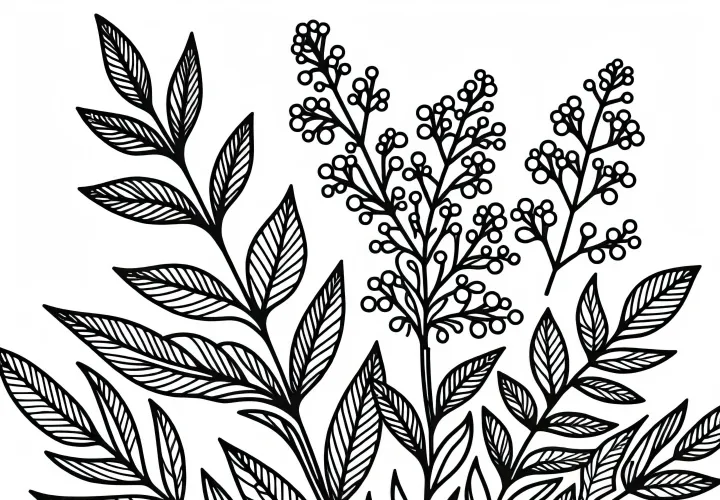 Majoran Malvorlage Kostenlos herunterladen