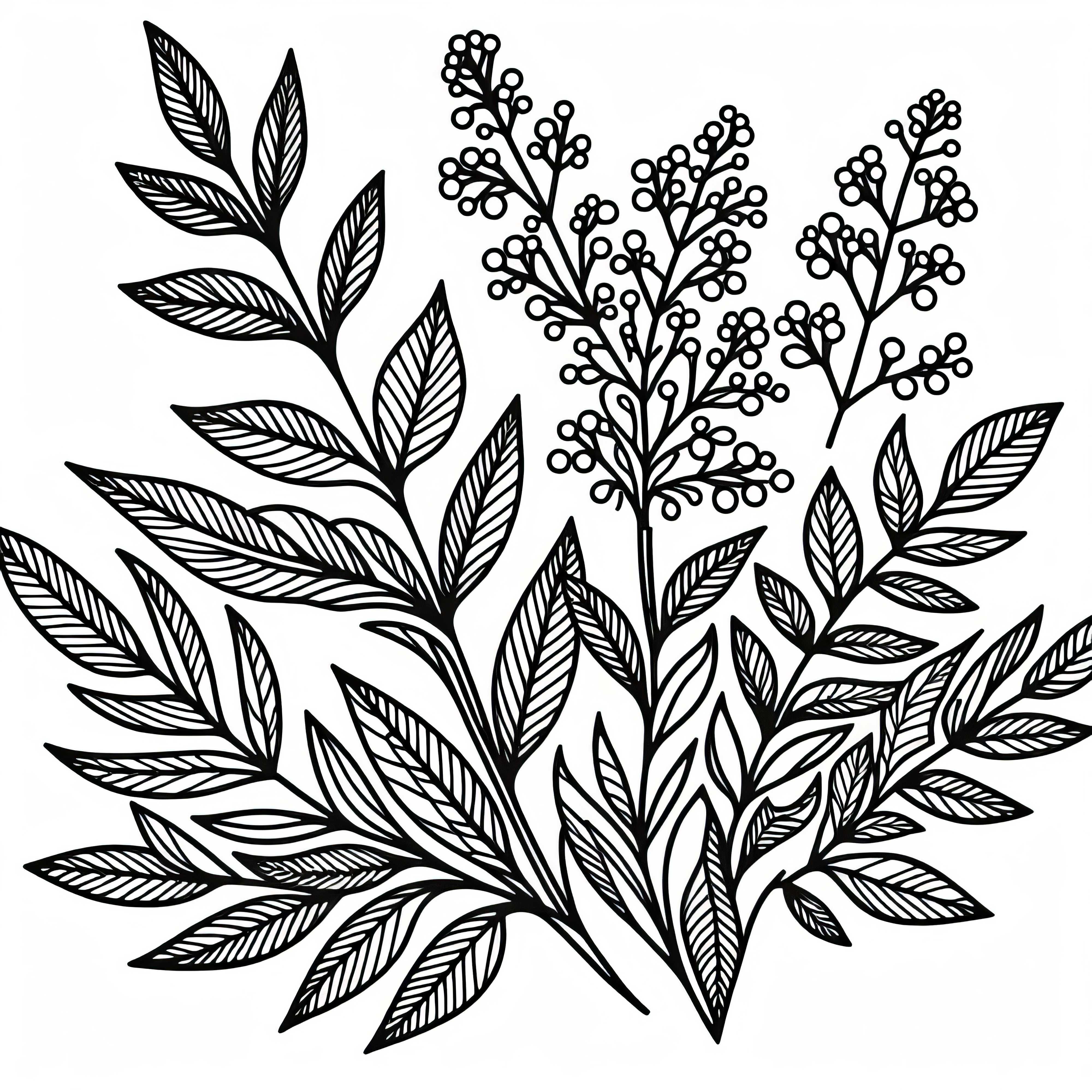 Koriander predloha na sfarbenie na stiahnutie zadarmo