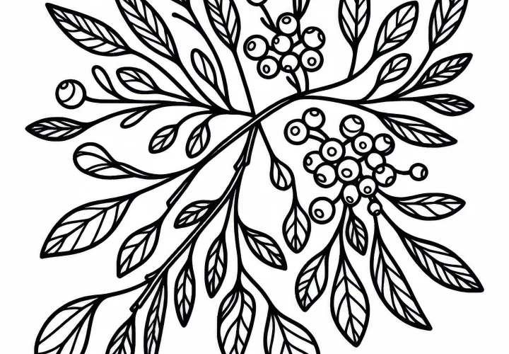 Mistel Malvorlage Kostenlos: Hol dir dein Ausmalbild
