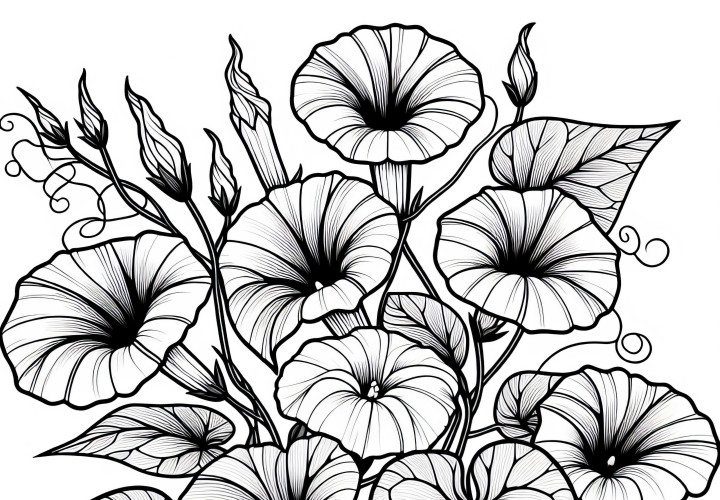 Free peacock coloring page