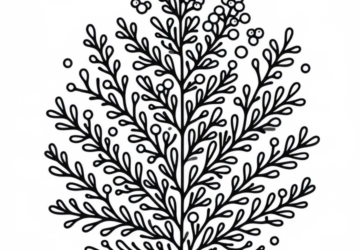 Wacholder Malvorlage Kostenlos Herunterladen