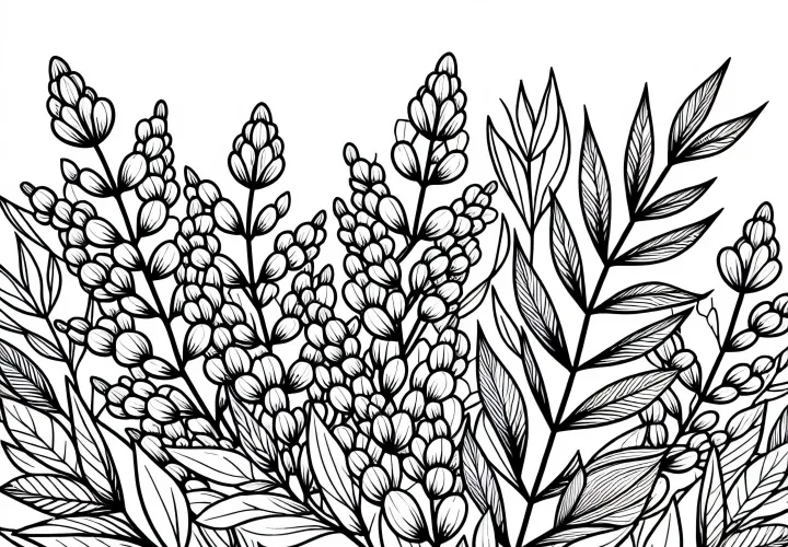 Zuckerbüschen Malvorlage Gratis