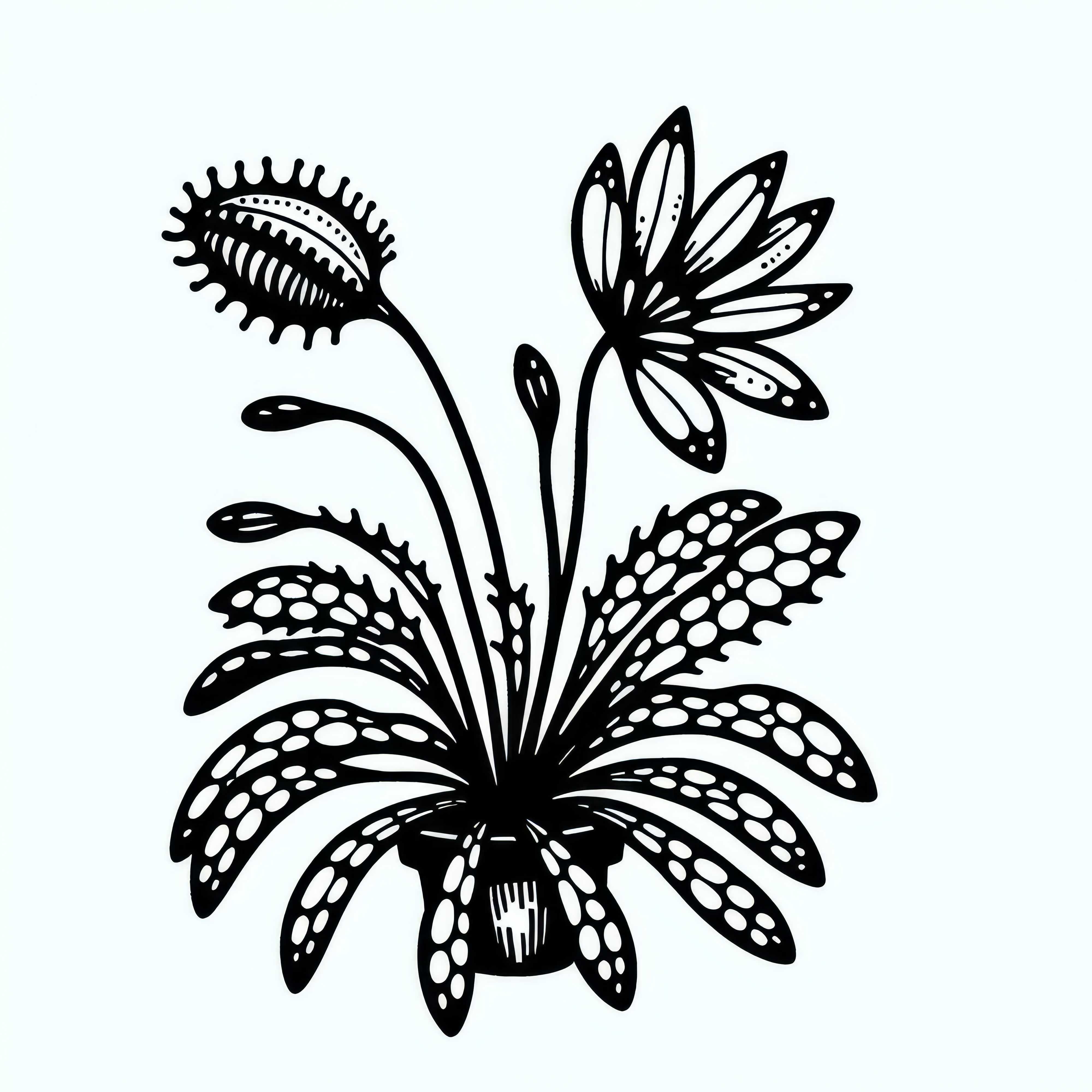 비너스 플라이 트랩 색칠 도안을 무료로 다운로드하고 온라인으로 색칠하기 비너스 플라이트랩 색칠 도안 무료 다운로드 및 온라인 색칠하기