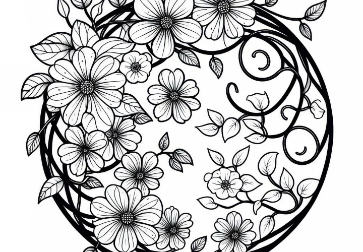 Kresby květinových vzorů ke stažení zdarma