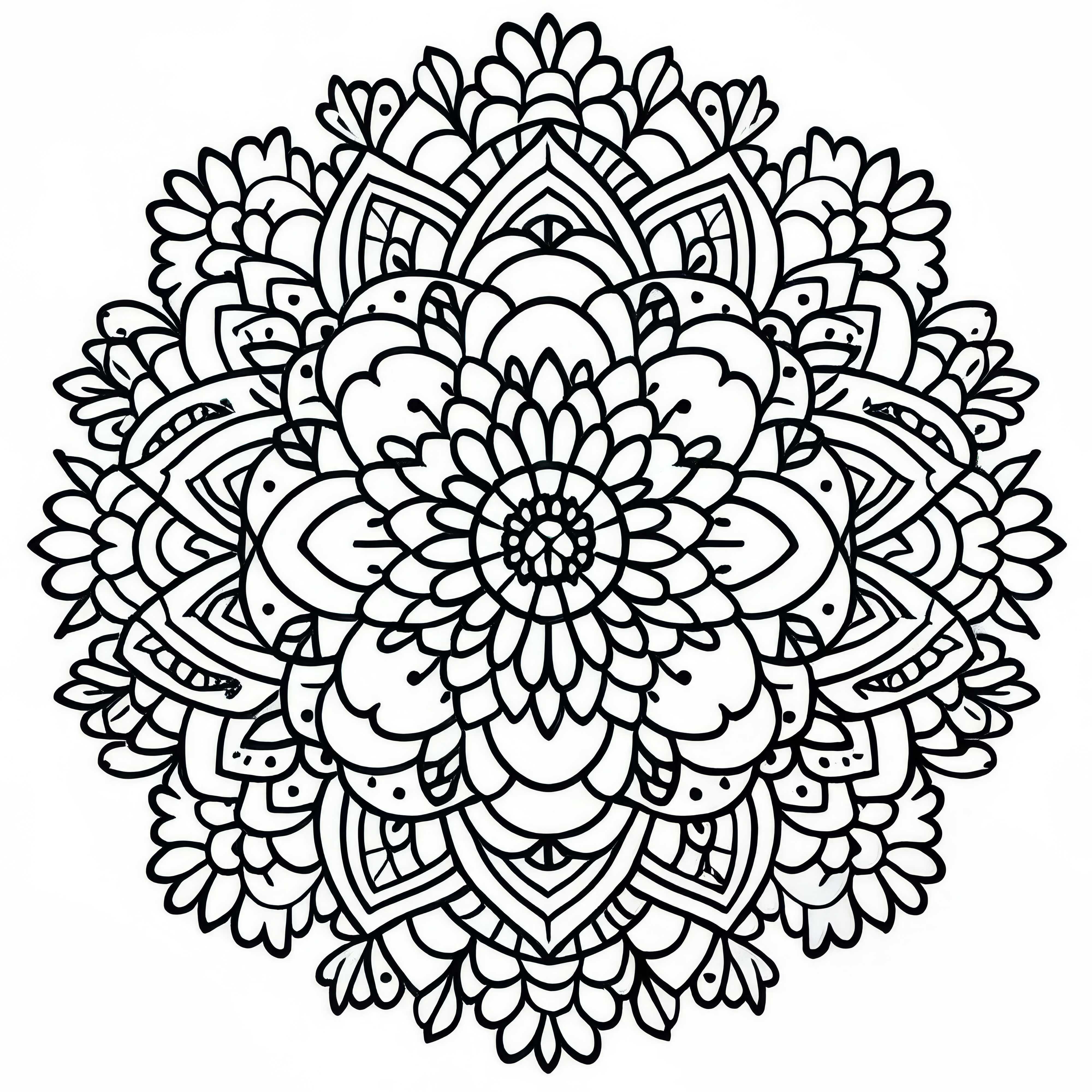 Free Flower Mandala Coloring Page Free Flower Mandala Coloring Page