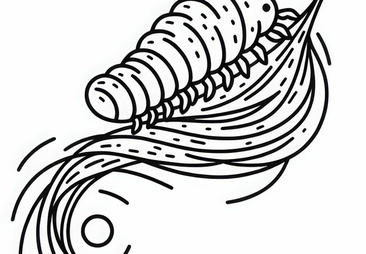 라우스가 머리카락을 타고 올라갑니다 - 무료 색칠 공작?