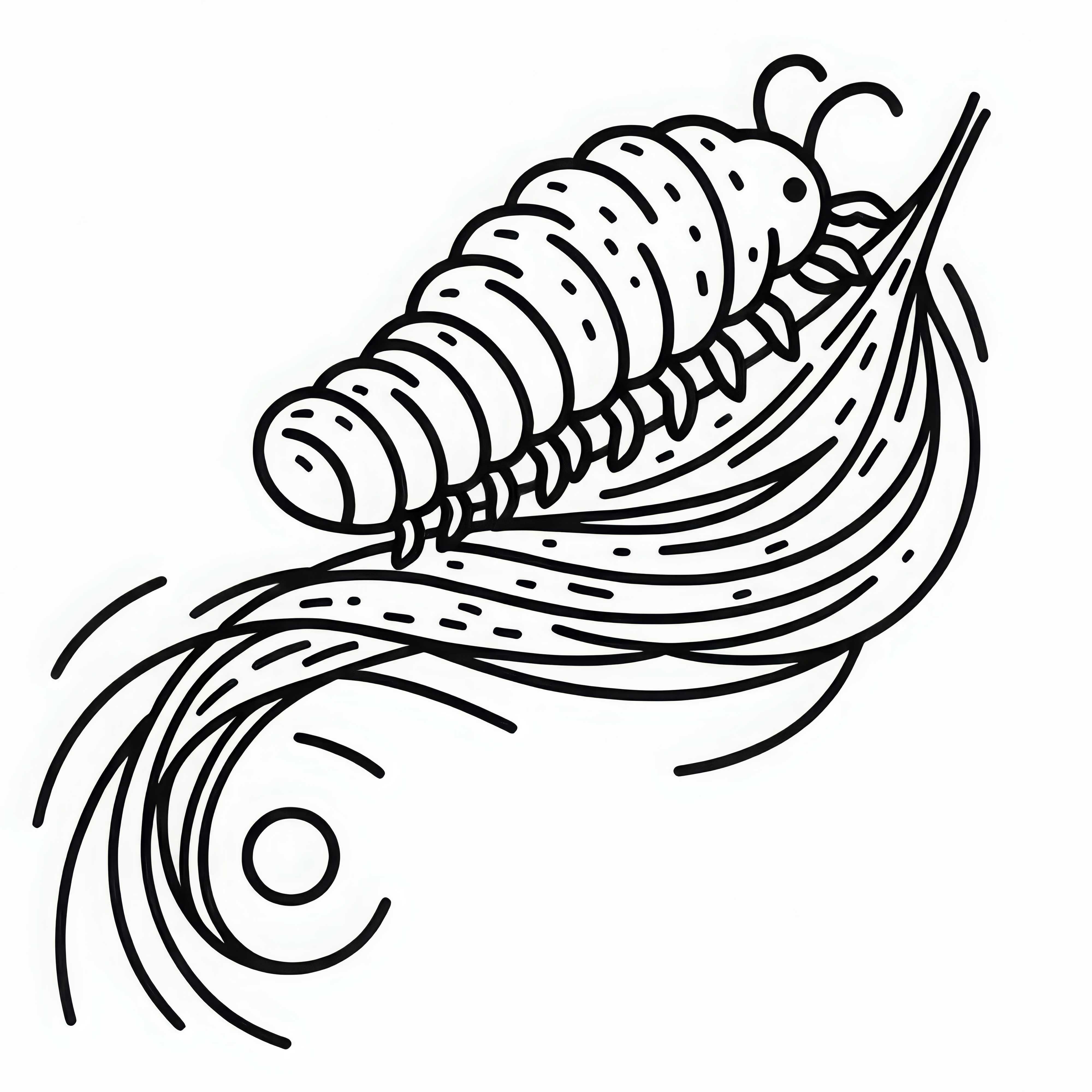 Laus leze po vlasech – zdarma k vybarvení Laus šplhá po vlasech – Malovací šablona zdarma