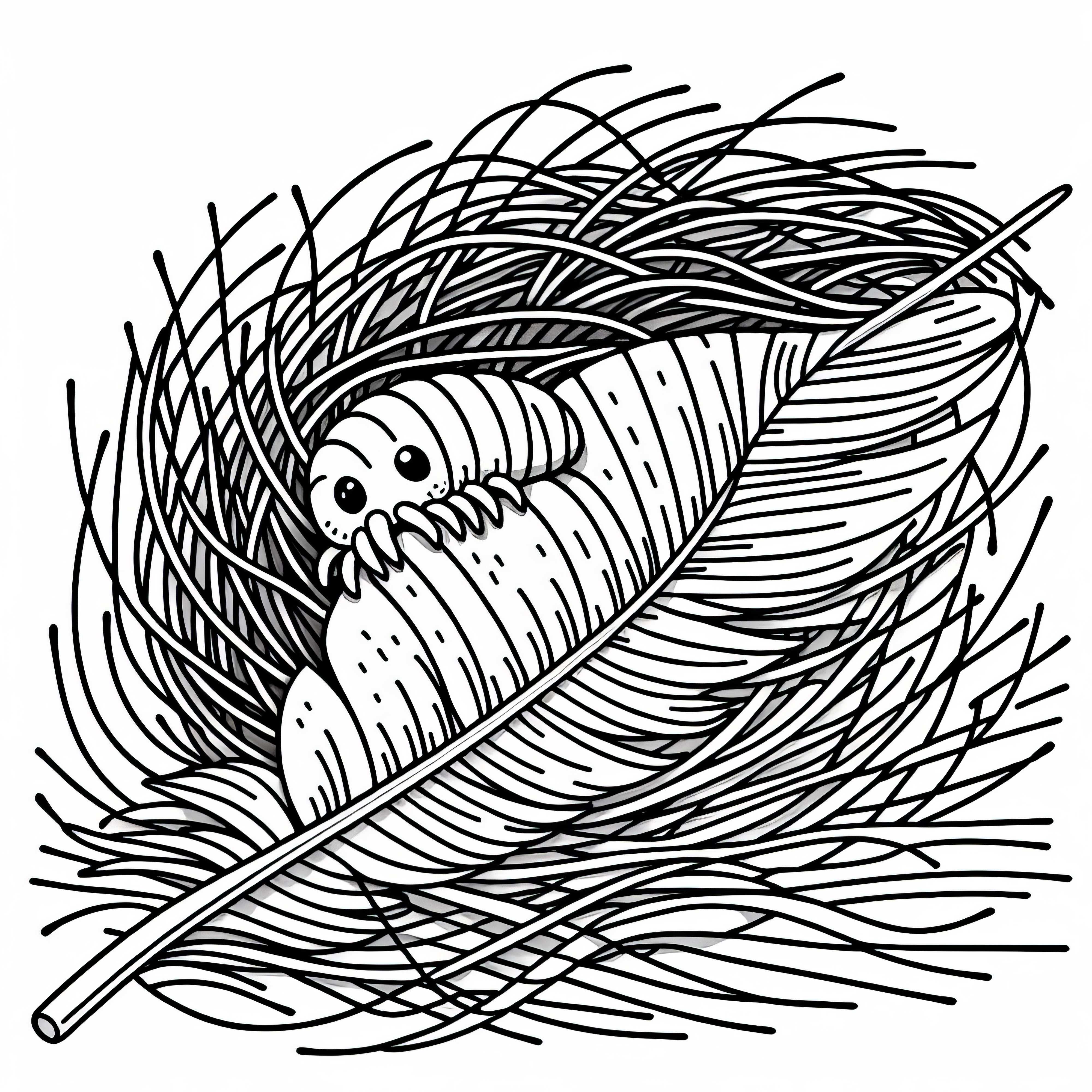 Le loup se cache entre les poils - Dessin à colorier gratuit