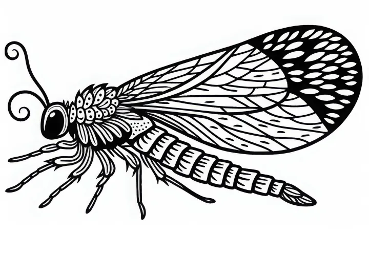 Stonefly Coloring Page Free Download