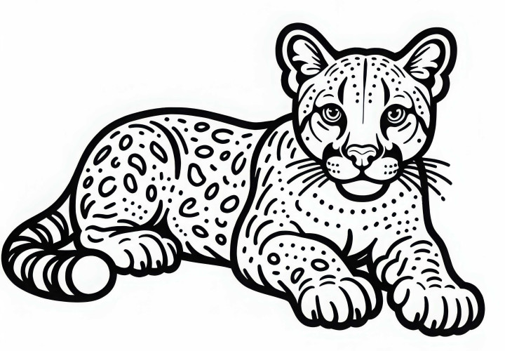 Kostenlose einfache Puma Malvorlage zum Ausmalen Kostenlose einfache Puma Malvorlage zum Ausmalen