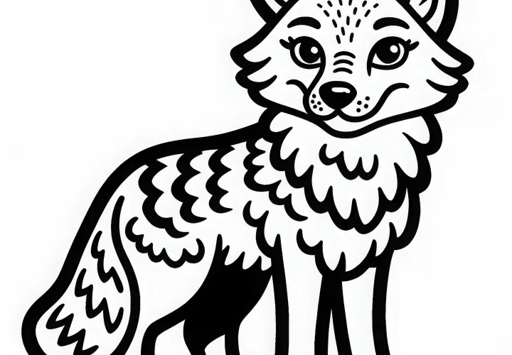 Раскраска Койота Бесплатно