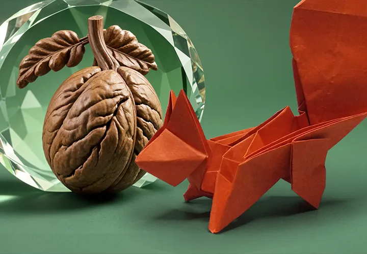 Esquilo de origami: Instruções com fotos e vídeo