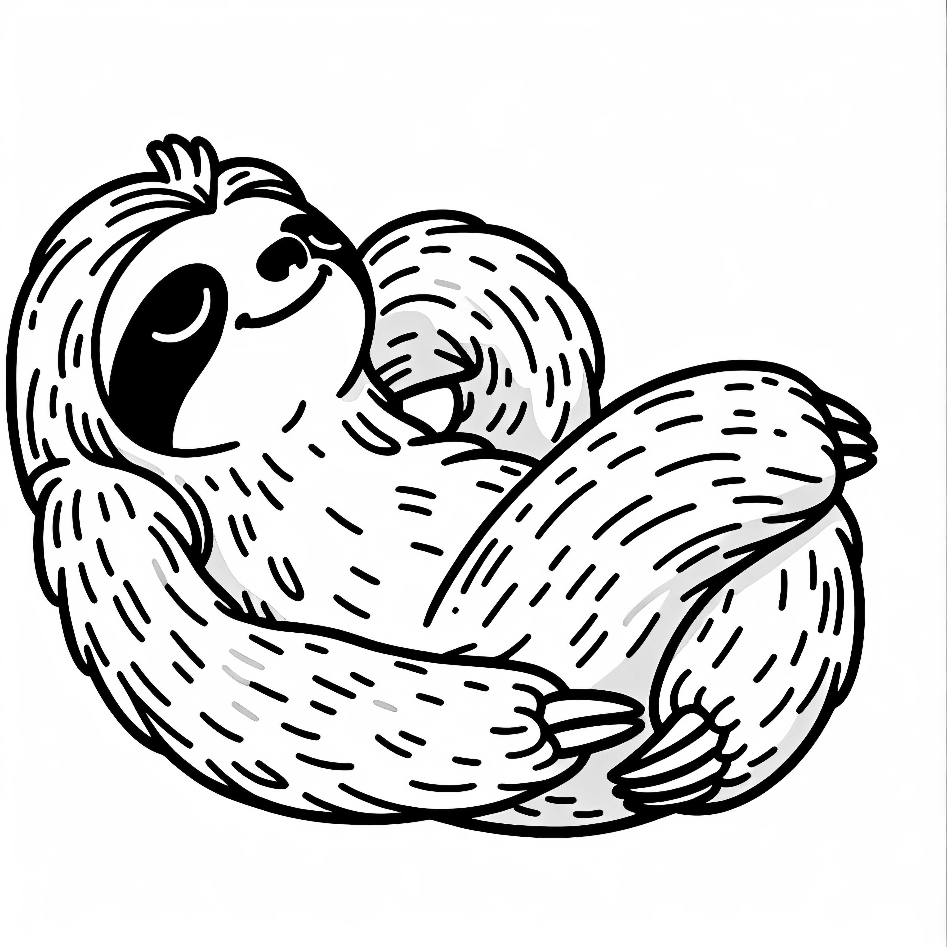 Téléchargement de coloriage de paresseux (Gratuit)