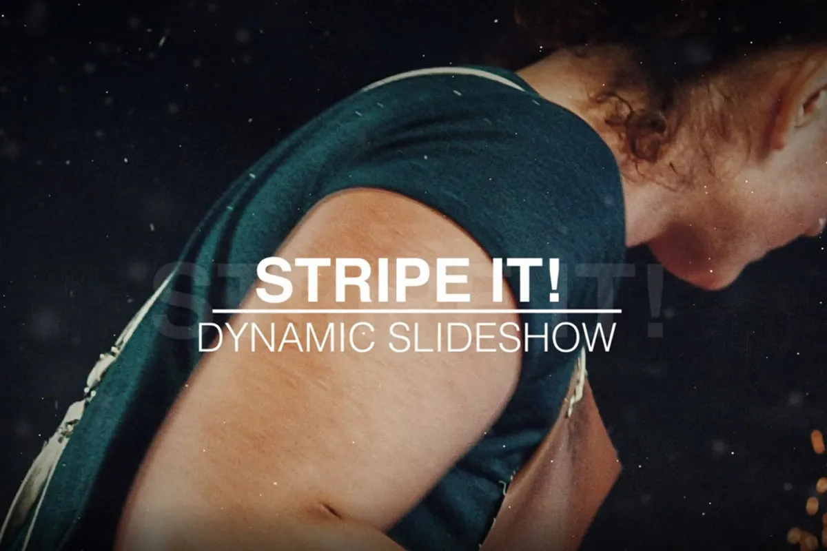 Blick auf Video-Template Nr. 3 der Corporate Dynamic Slideshow (Stripe)