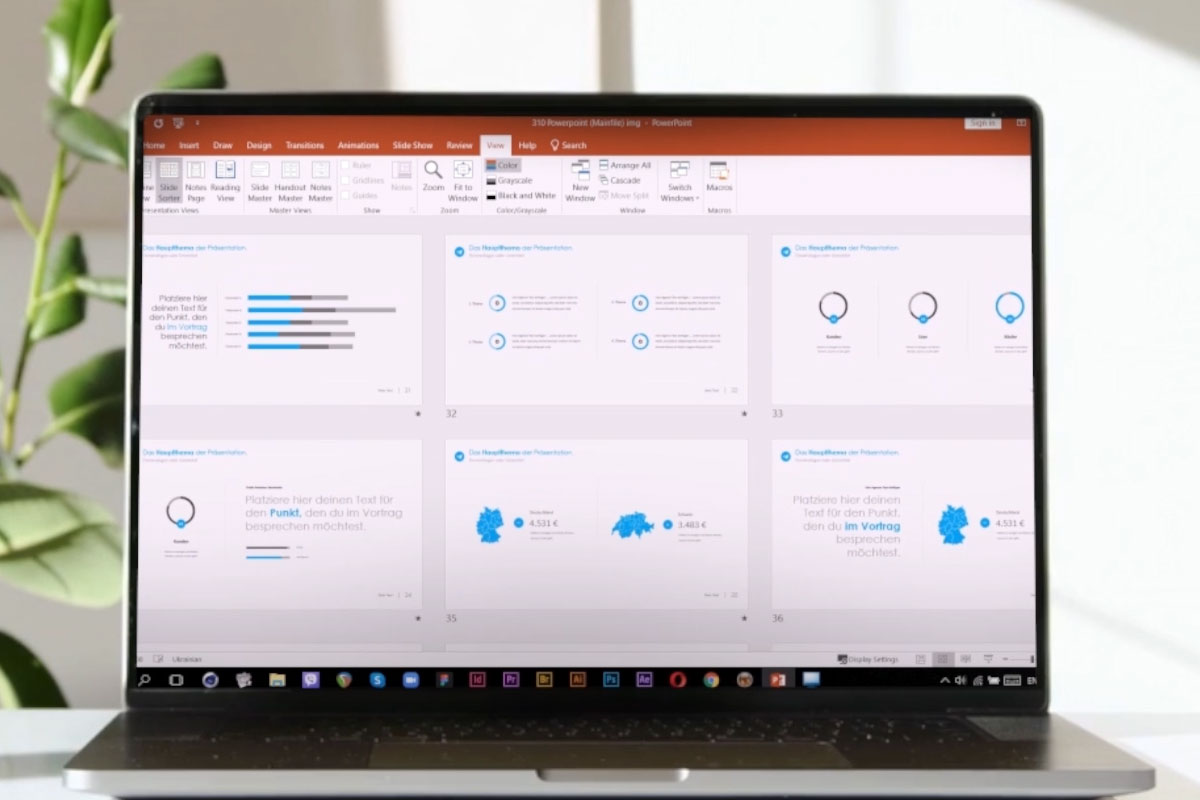 PowerPoint templates for business presentations: "360Grad"