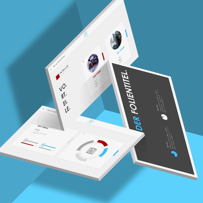 Folieskisser i "Play"-design for PowerPoint, Keynote og Google Slides
