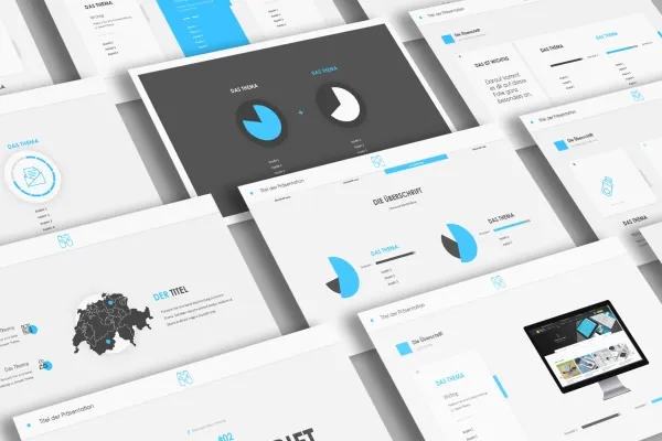 Шаблони слайдів у дизайні Play для PowerPoint, Google Slides та Keynote.