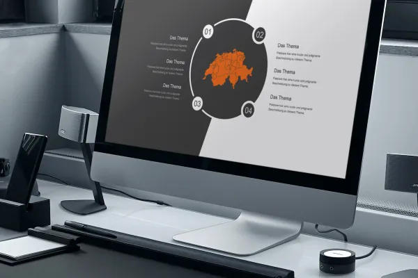Forhåndsvisning af dias-skabeloner i WatchIt-design til PowerPoint, Google Præsentationer og Keynote.