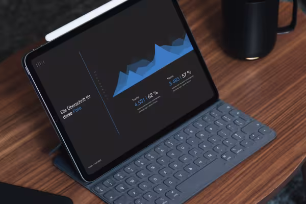 Preview of the score design for PowerPoint, Keynote and Google Slides