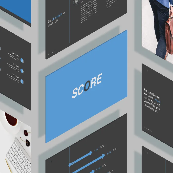 Dynamique souveraine: le design "Score" pour PowerPoint, Keynote et Google Slides