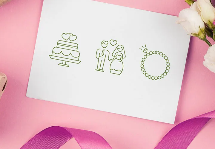 Icon-Set „Hochzeit, Herz & Romantik“ – 100 Symbole für die Liebe