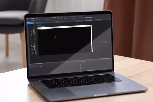 Lære å programmere i C#, skjermbilde fra opplæringen