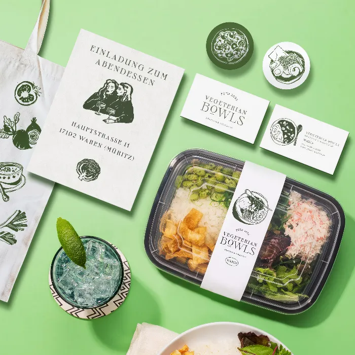 Bilder mit Essen & Getränken – Illustrationen und Logos für Restaurants, Bars und Cafés