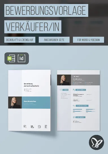 Bewerbung Verkäufer/in – Vorlagen mit Lebenslauf, Deckblatt und Anschreiben-Layout
