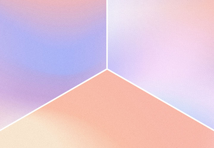 Farbverläufe in Pastell, Rosa, Lachsorange & Co.