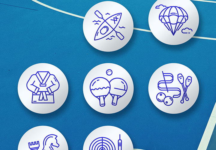 Icon-Set „Sport“: 100 Grafiken rund um Fußball, Basketball, Tennis & Co.
