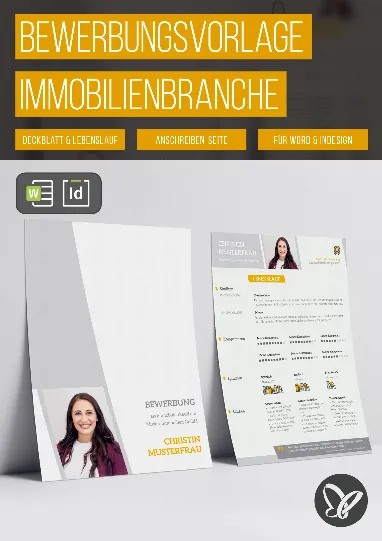 Design-Muster zur Bewerbung als Immobilienkauffrau, Immobilienkaufmann