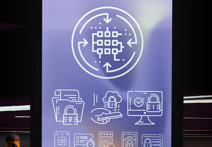 Icon-Set „IT und digitale Technologie“ mit 110 Grafiken