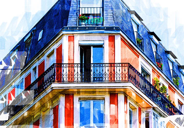 Retouche d'images d'architecture - Images immobilières sous forme de dessin de marqueur (action Photoshop)