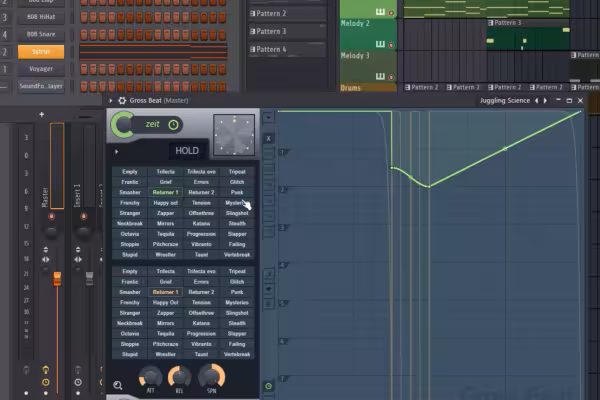 Skjermbilde fra opplæringen til FL Studio 21