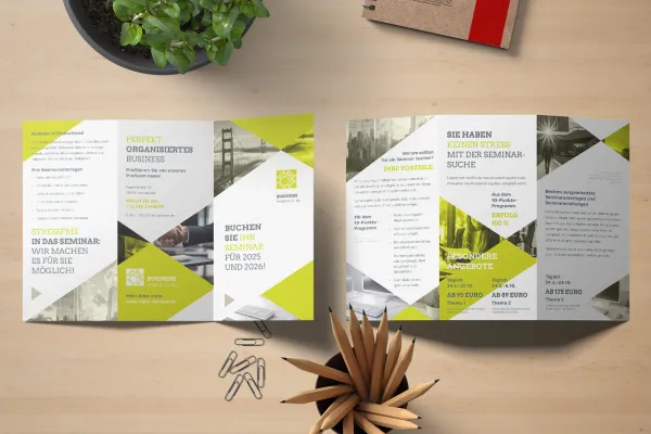 Sjablonen voor een zakelijke huisstijl in een zakelijke stijl - Flyer