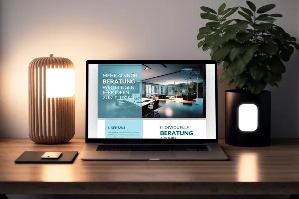 Corporate design voor coaches en consultants met presentatieslides.