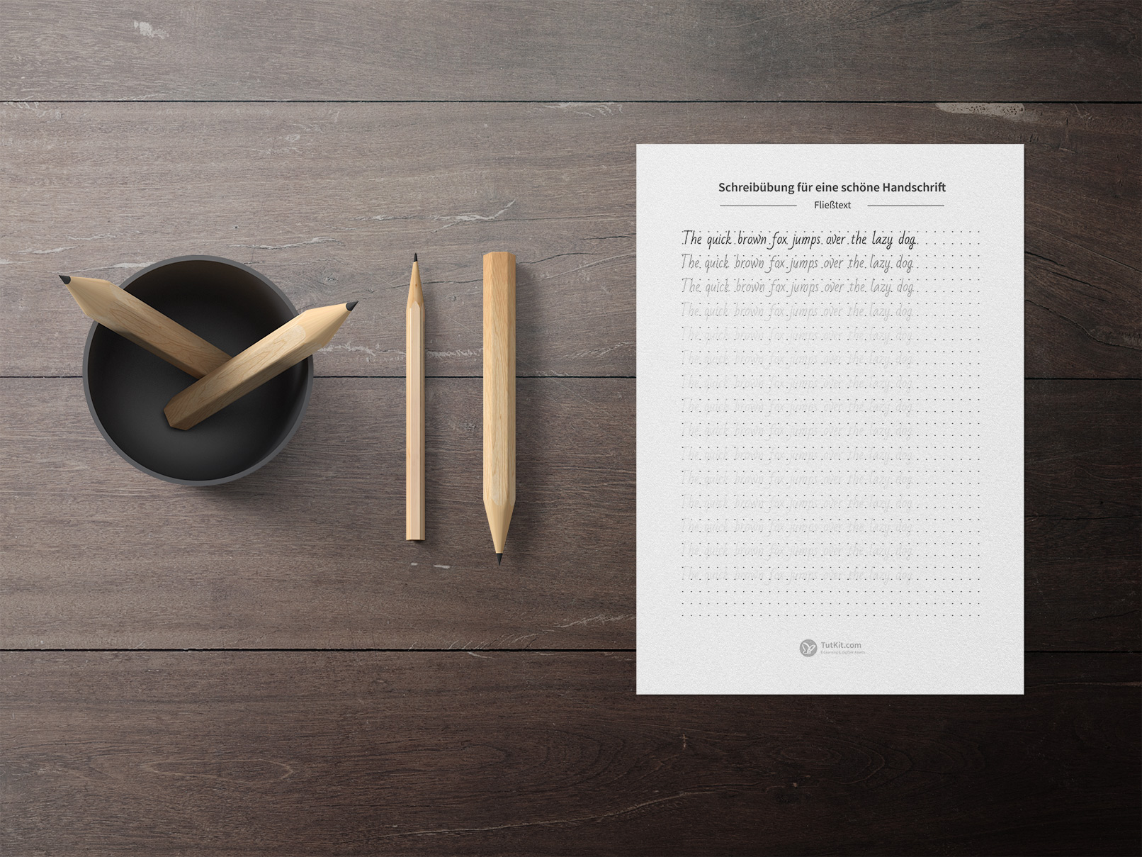  Foto zu Schöne Handschrift – Vorlagen zum Üben (PDF und PNG) 