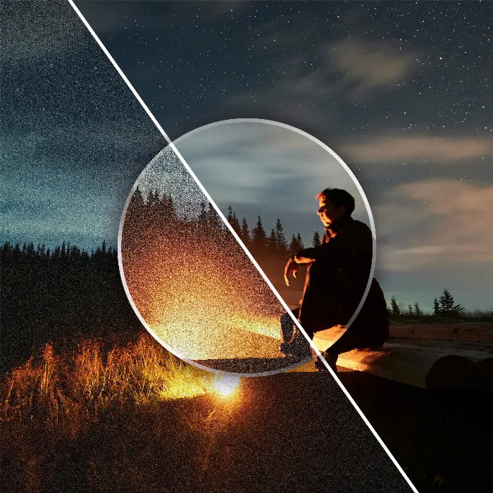 Rimuovere il rumore dell'immagine: Photoshop, Lightroom e strumenti basati su intelligenza artificiale (tutorial su Denoise)